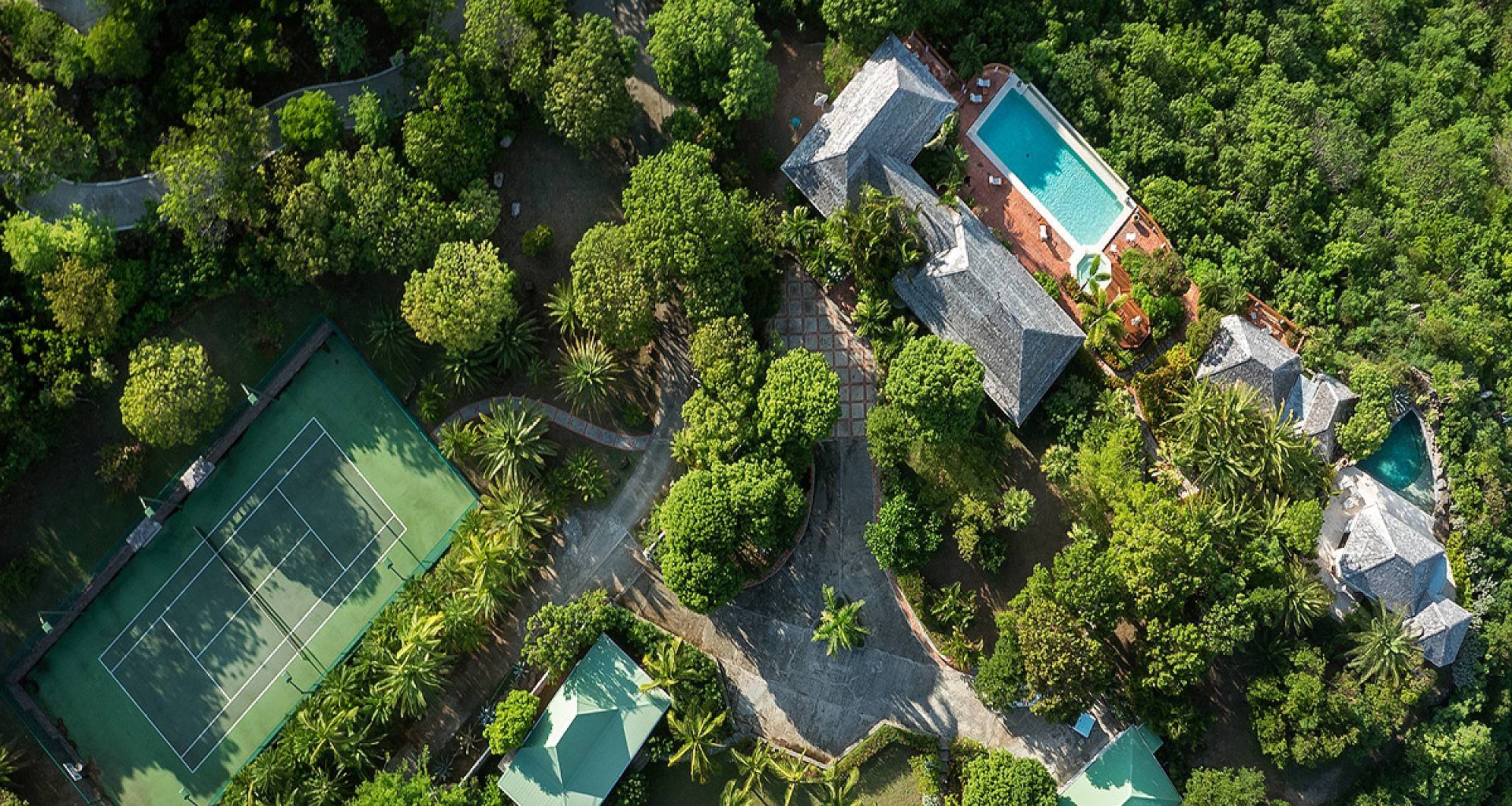 Villa Chanticleer Aerial View